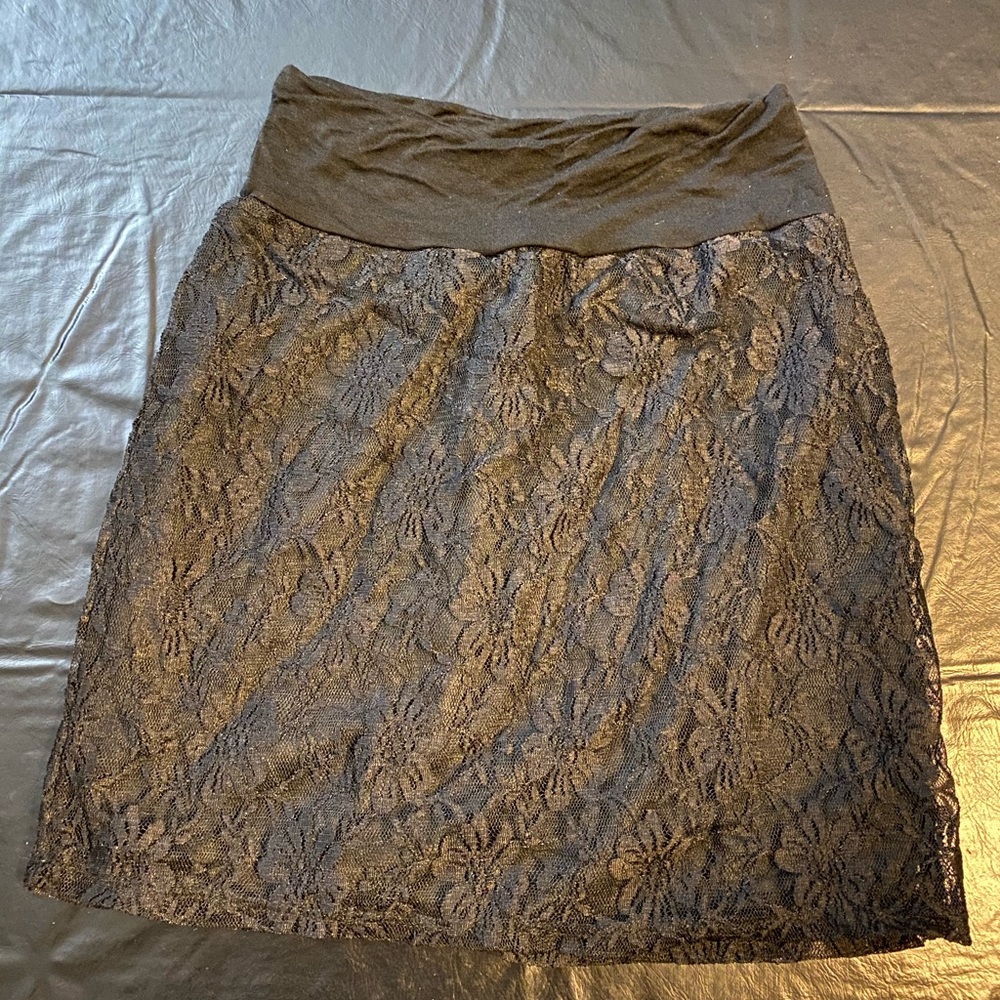 Black Lacey with slip skirt